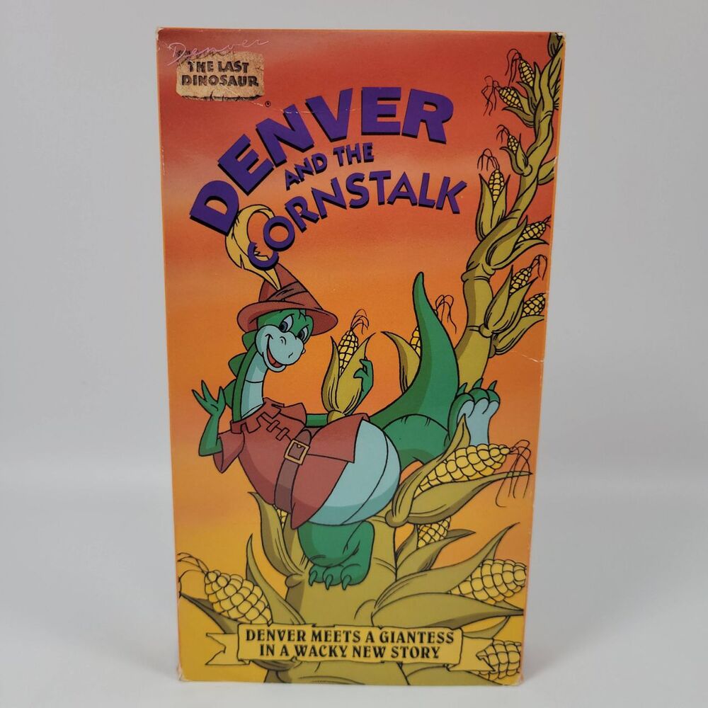 Denver The Last‎ Dinosaur The Cornstalk Animated 1987 VHS Video Tape VTG - Picture 2 of 6